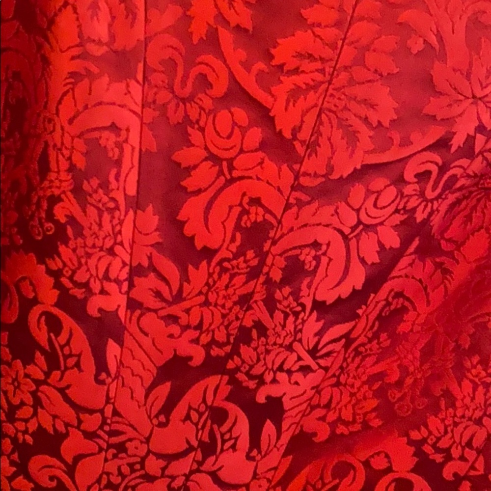 The J. Peterman women’s size 16 vintage red silk paisley jacket - Picture 8 of 8